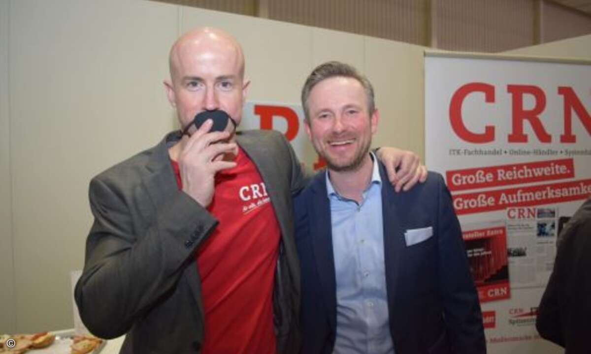 Matthäus Hose und Thomas Svilar (Innovaphone)(Foto: CRN)