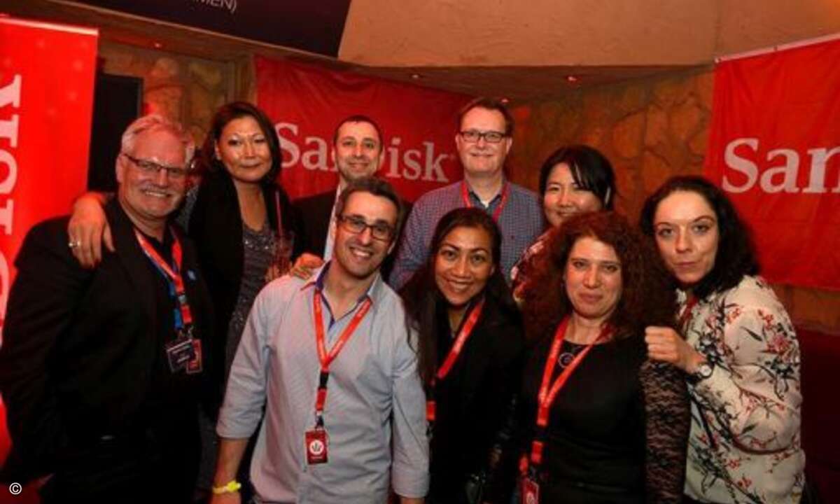 Die Gastgeber von SanDisk und Western Digital (Foto: SanDisk)