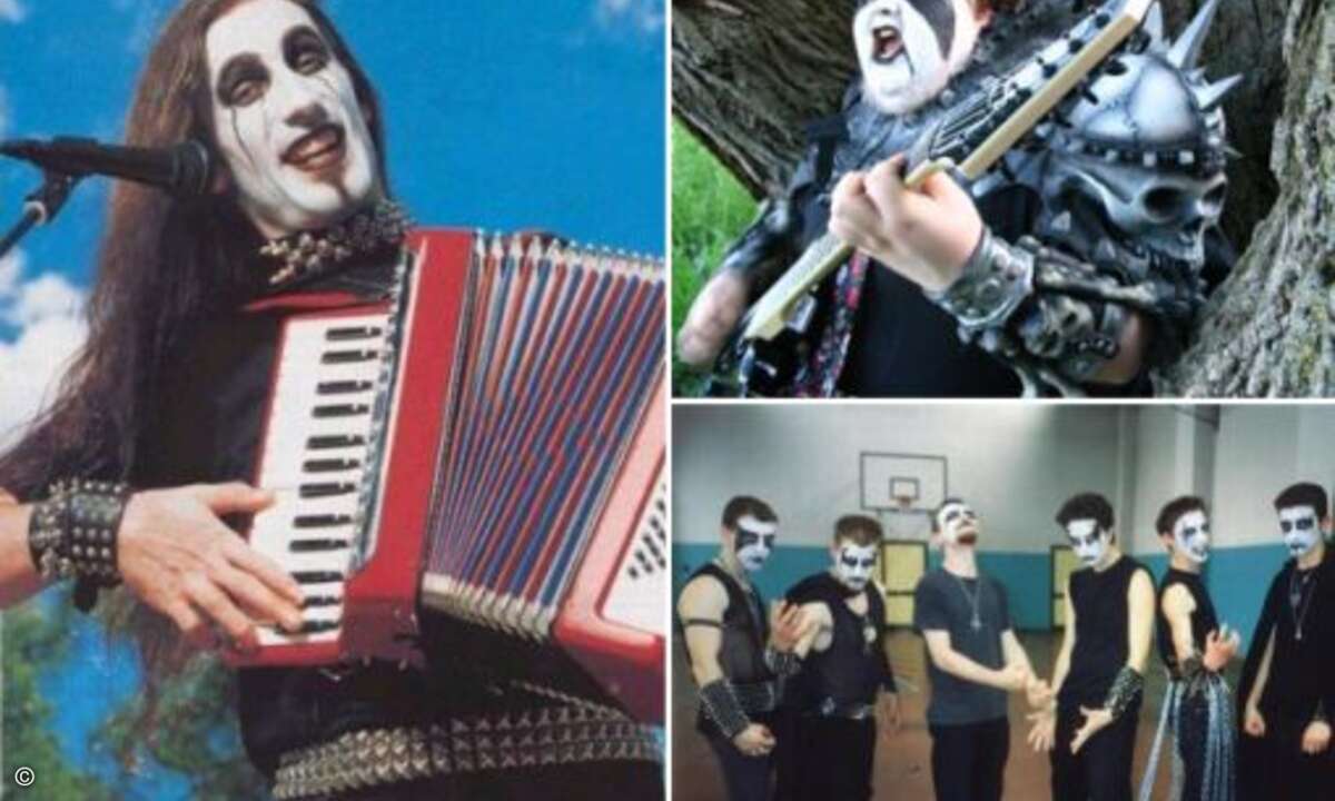 Inzwischen dürfen Metaller sogar im MUsikantenstadl mitmischen - dort fallen ihre Klamotten wenigstens nicht ganz so aus dem Rahmen (Screenshot sadanduseless.com)