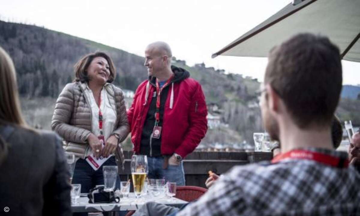 Die perfekten Gastgeber: Miriam Franke (SanDisk) und Matthäus Hose (CRN) (Foto: Marcel Lämmerhirt / SanDisk)