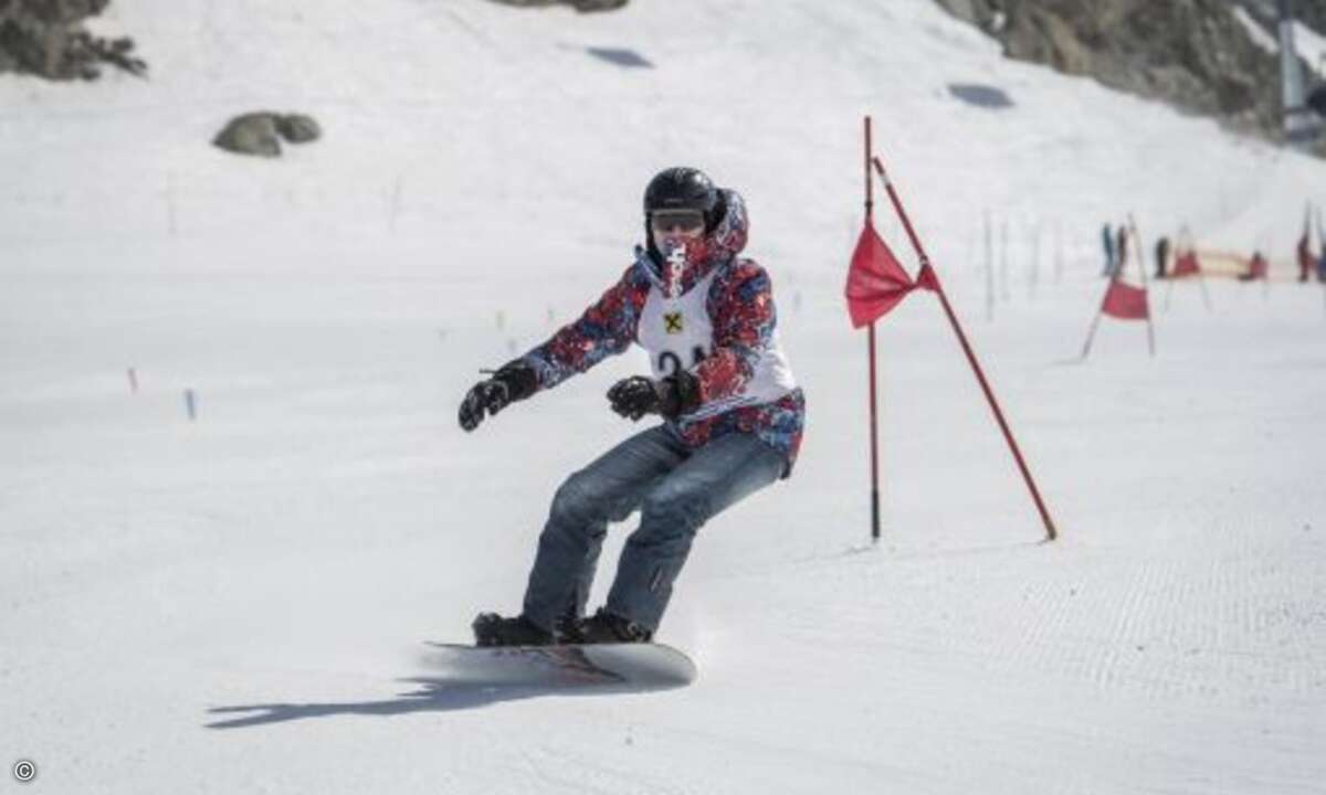 Es durfte auch »gesnowboarded« werden (Foto: Marcel Lämmerhirt / SanDisk)