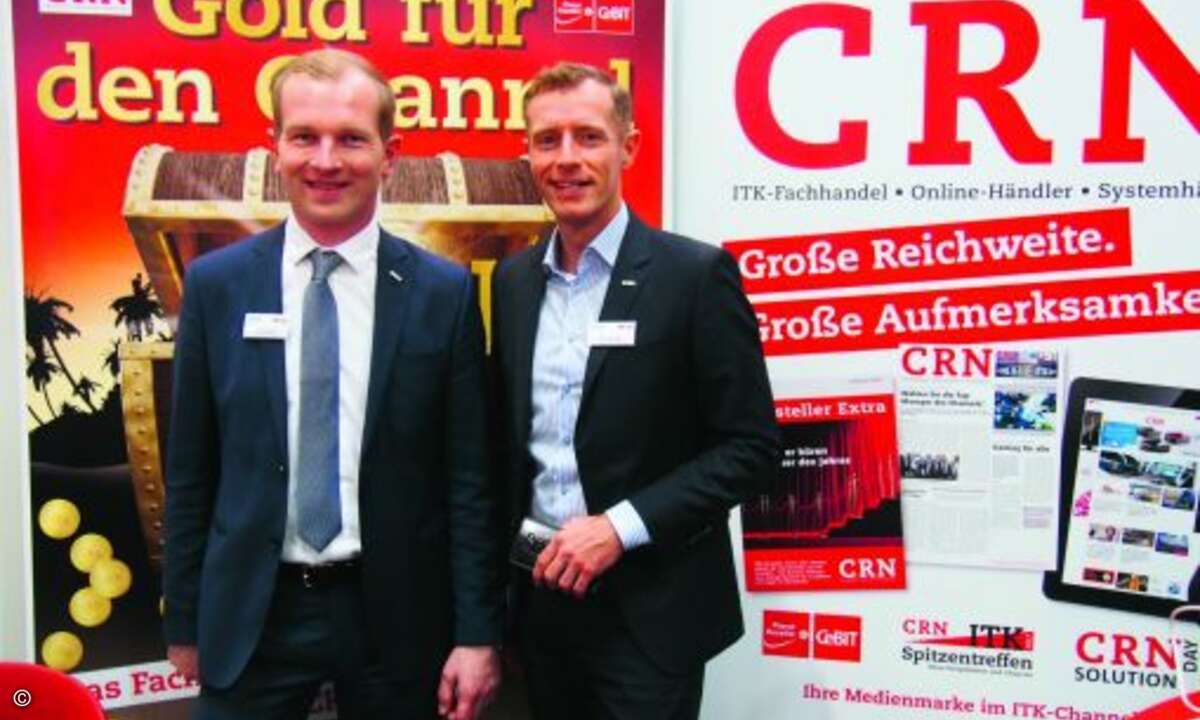 Volker Rotter (li.) und Jörn von Ahlen von Epson (Bild: CRN)
