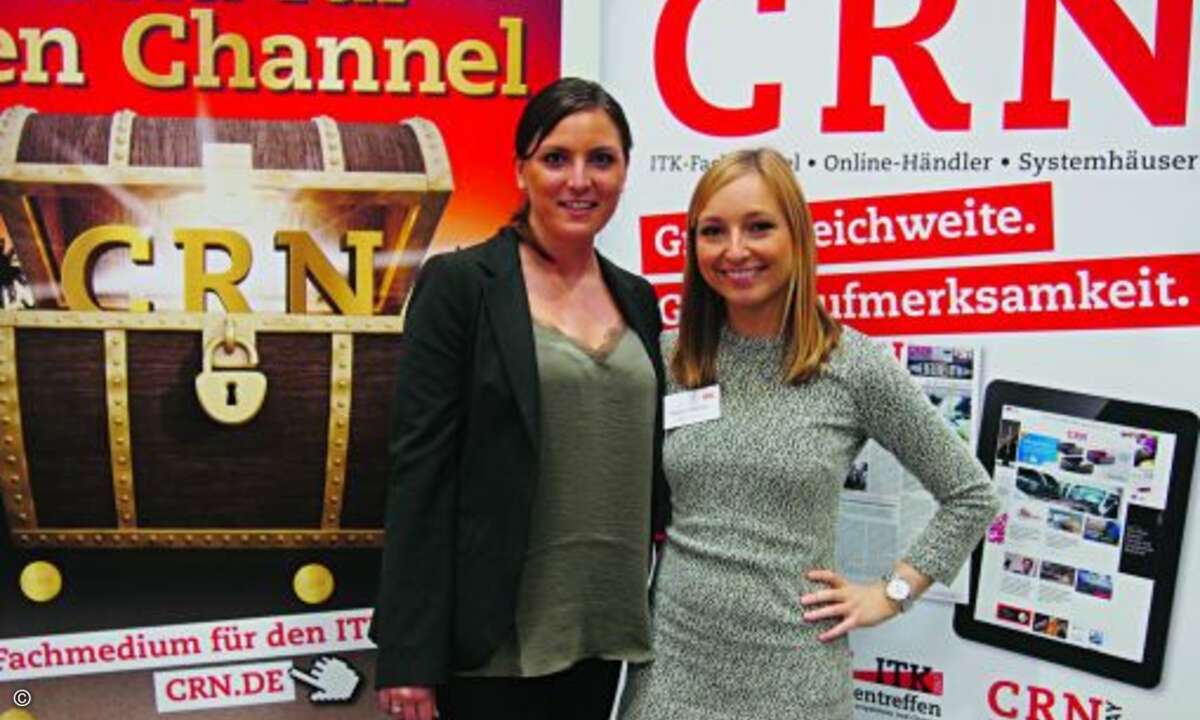 Frauen-Power: Veronika Schmidt (Ingram Micro), li., und Malina Colombo (CRN) (Bild: CRN)
