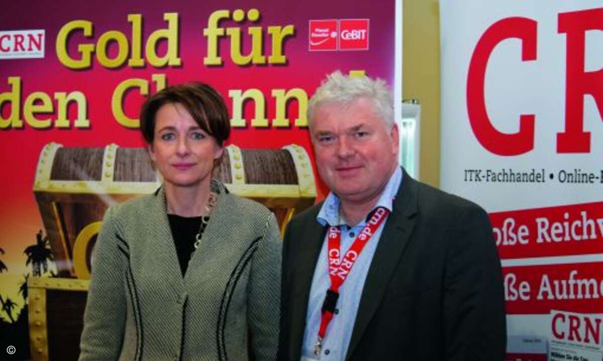 IBM-Chefin Martina Koederitz war Stargast bei CRN-Chefredakteur Martin Fryba (Bild: CRN)