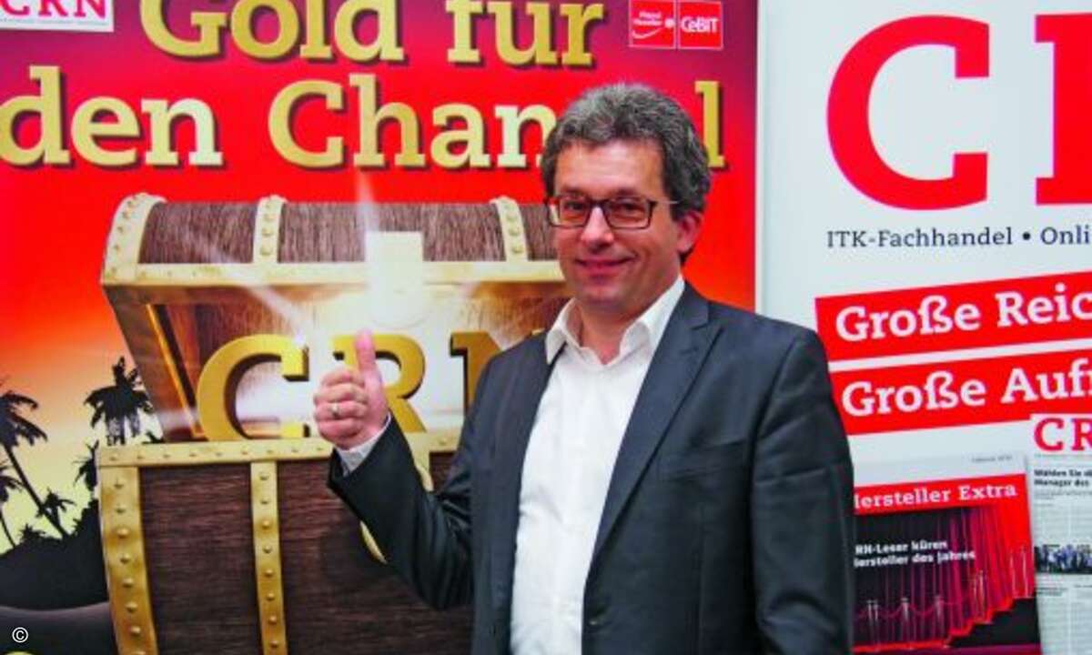 Daumen hoch für die CRN gibt Ecom-Marketingleiter Christian Schmid (Bild: CRN)