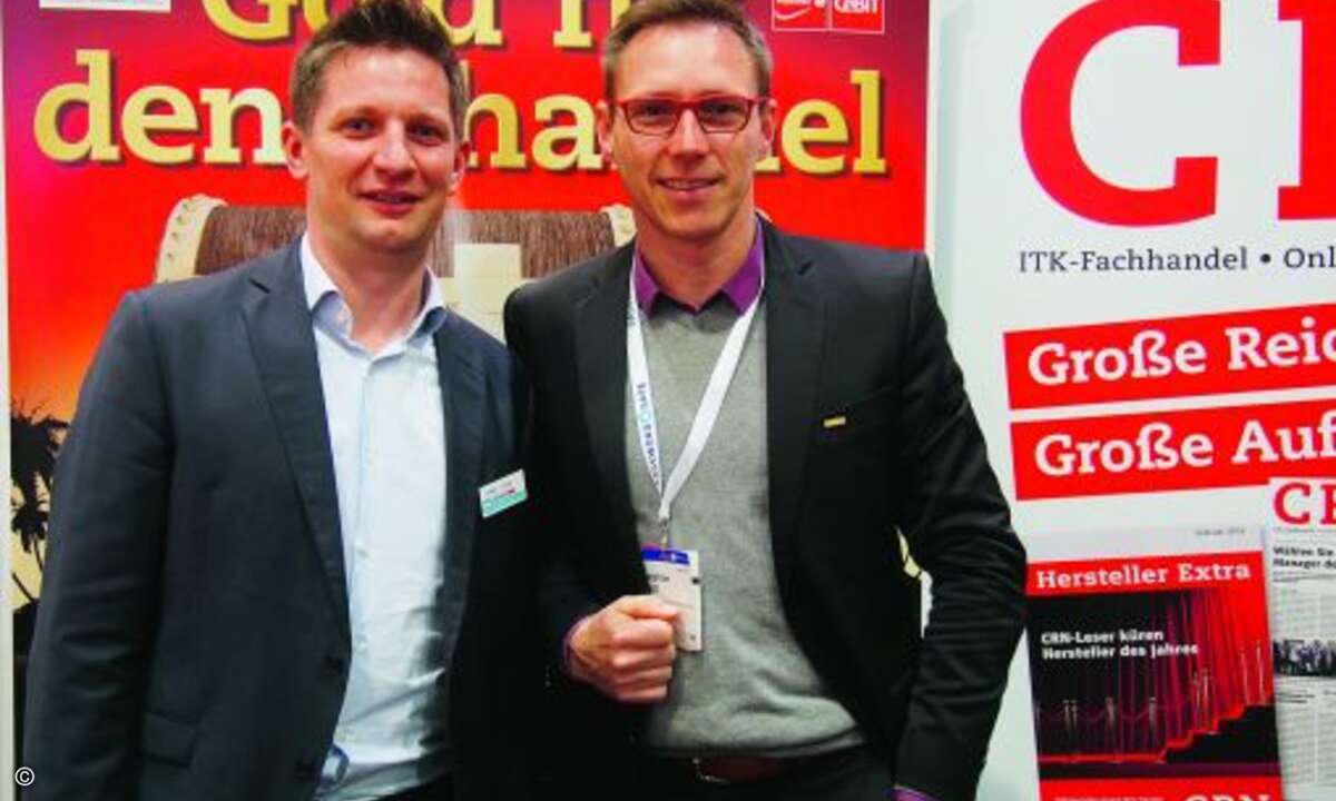 Michael Hitzelberger von Tech Data (li.) mit Stephan Dietl von HPE (Bild: CRN)