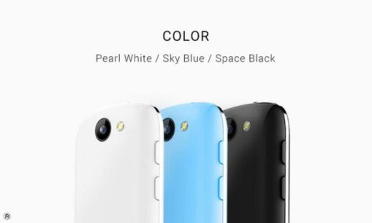 Aktuell stehen drei Farben zur Auswahl: Weiß, Schwarz und Blau (Foto: Unihertz / Kickstarter)