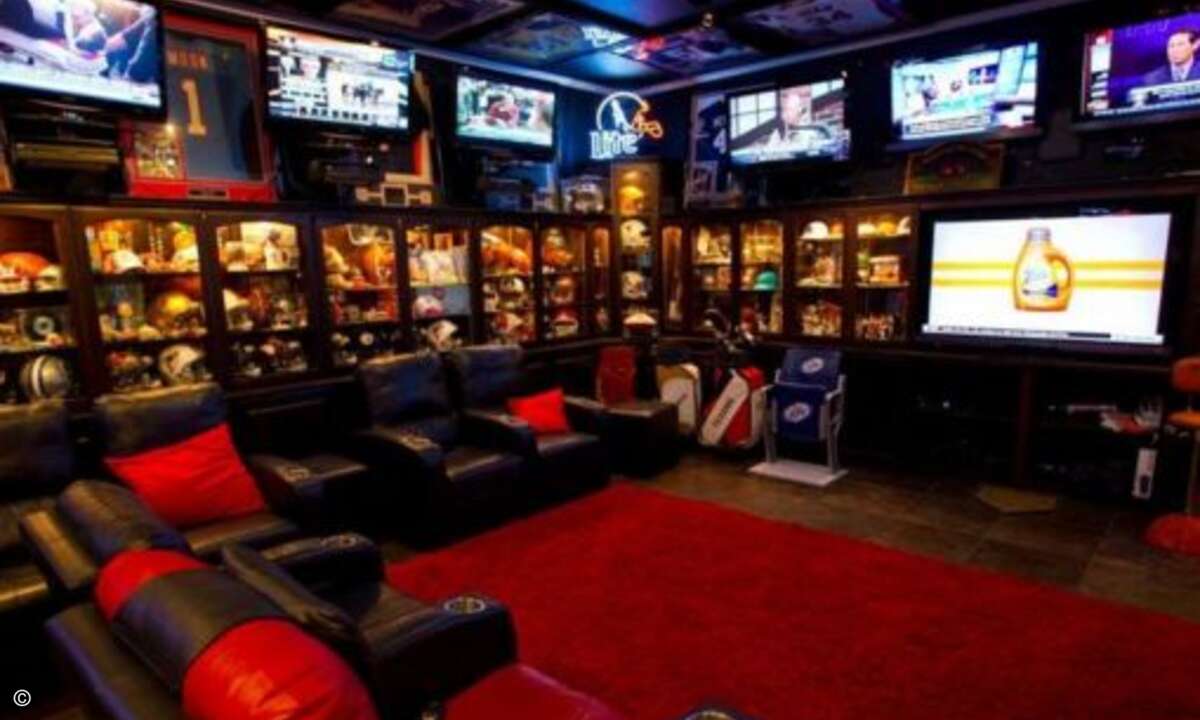 ...oder ganz private Sportsbar (Foto: Pinterest)