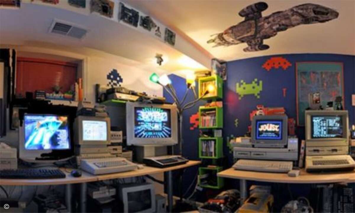 Natürliche gibt es auch entsprechende Man Caves für Computer-Freaks... (Foto: Pinterest)