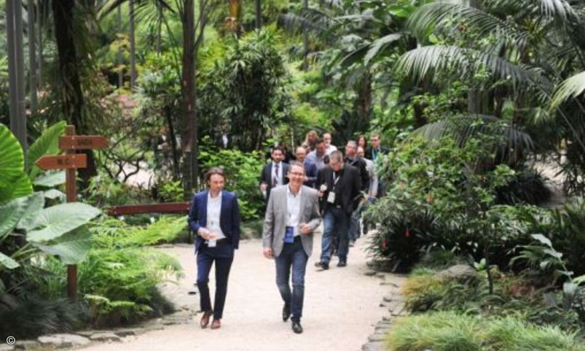 Estufa Fria, der botanische Garten von Lissabon, bildete die Kulisse für das Regional Dinner für die Partner aus der CEEMEA-Region (Foto: Sophos)