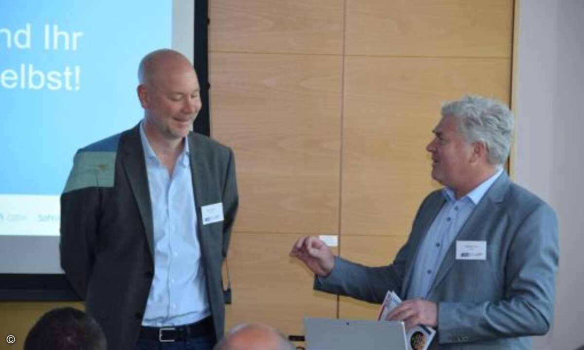 Marc Fischer von Ebertlang stellte die Lösung ConnectWise Automate vor... (Foto: CRN)