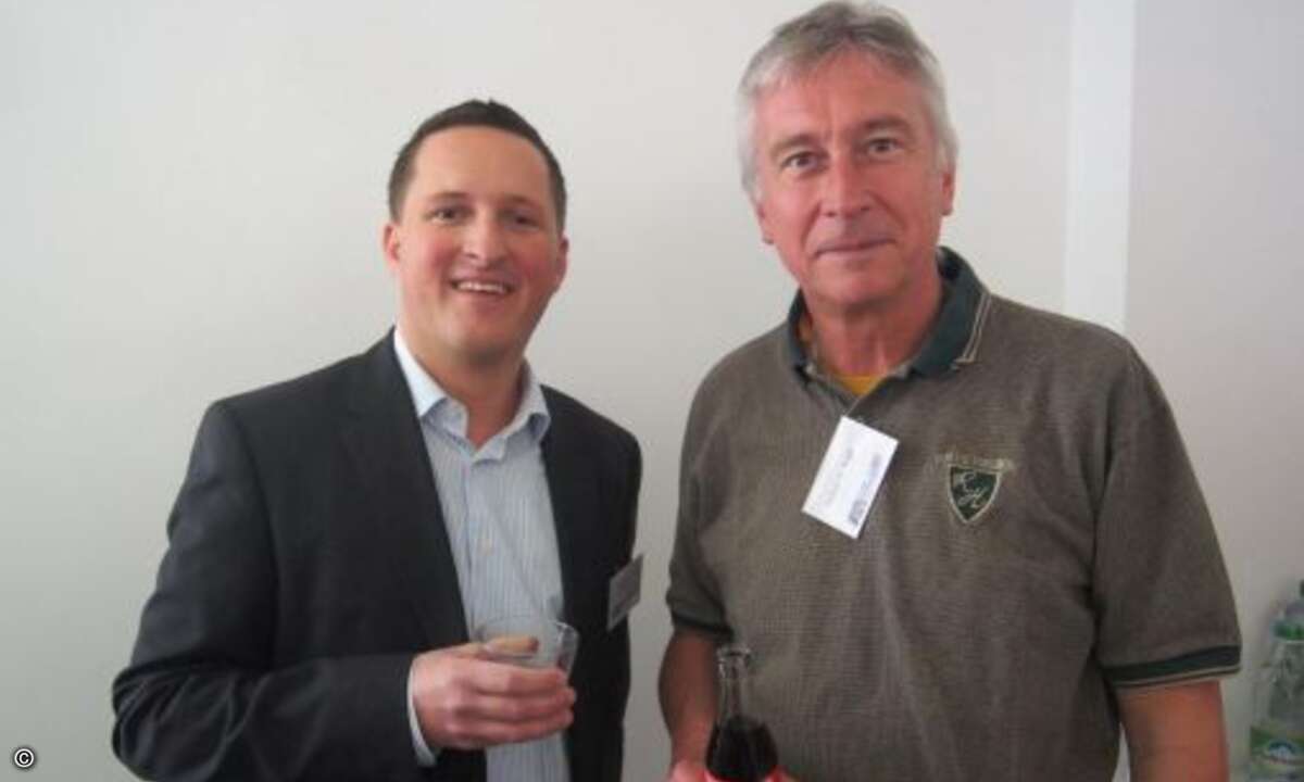 Simon Berger im Gespräch mit Andreas W. Niegel (Foto: CRN)