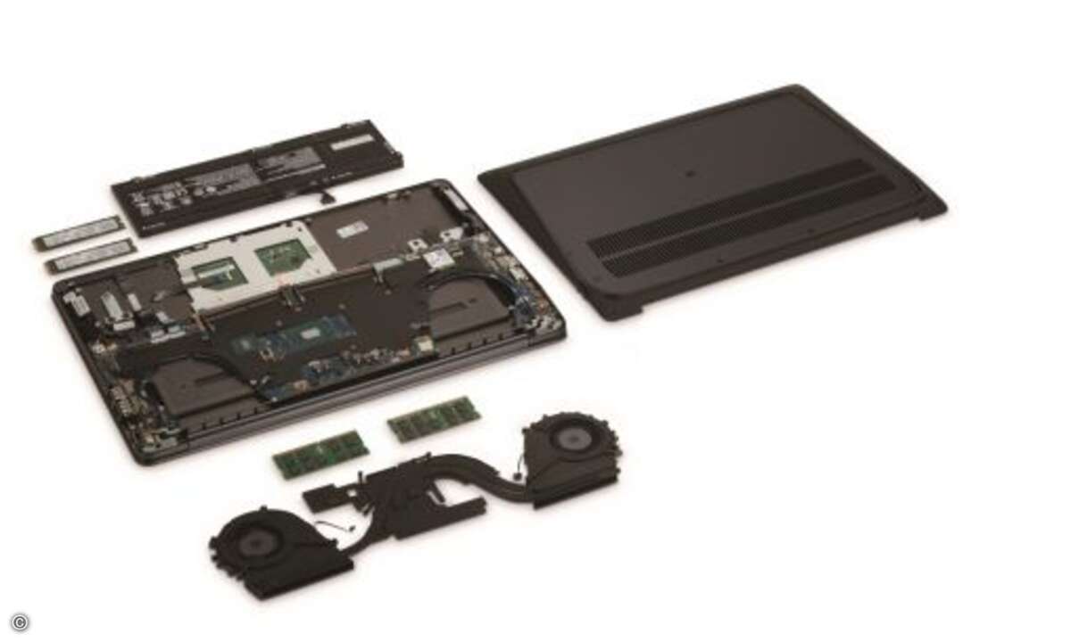 »HP ZBook Studio« zerlegt (Bild: HP)