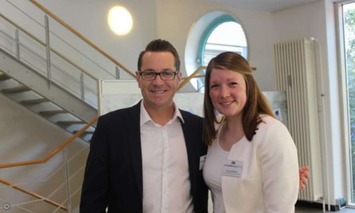 Marc Adelberg (CRN) und Katharina Möbius (GSD Remarketing) (Bild: CRN)