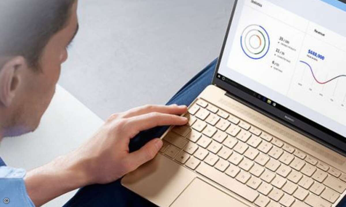 Das Huawei Matebook X nimmt sich Premium-Geräte wie Apples Macbook Pro und Microsofts Surface Book zum Vorbild (Foto: Huawei)