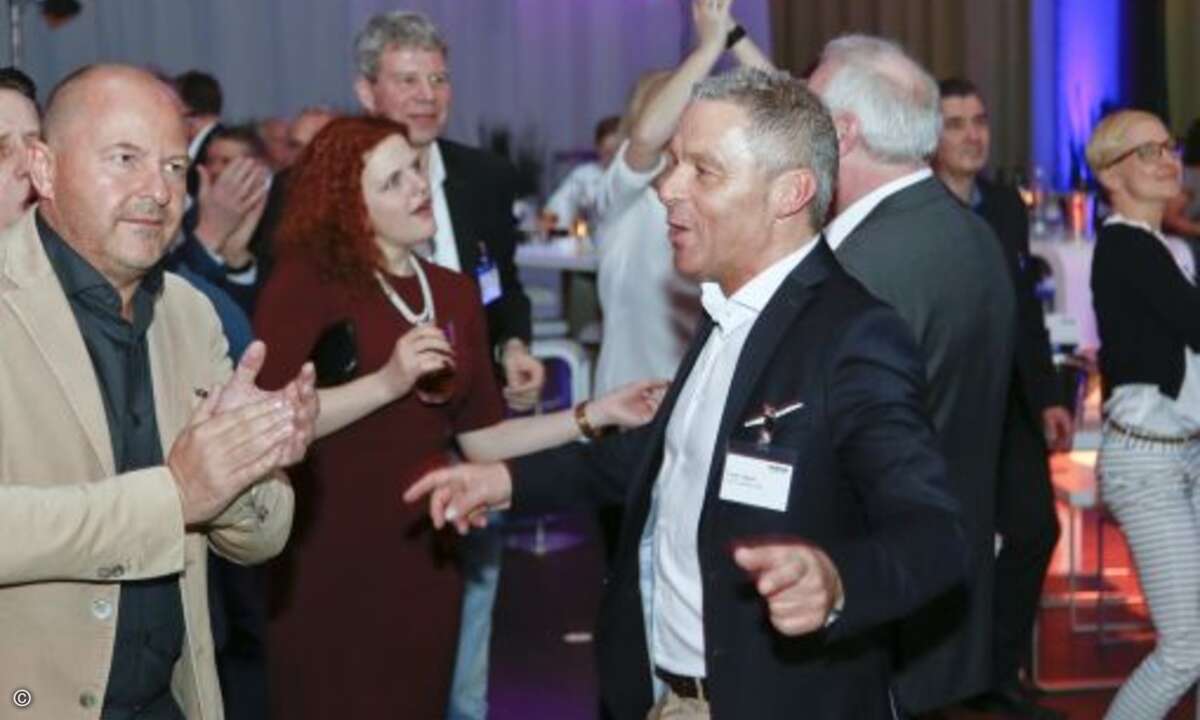 Frank Lingner von Brother schwang das Tanzbein (Foto: Brother)