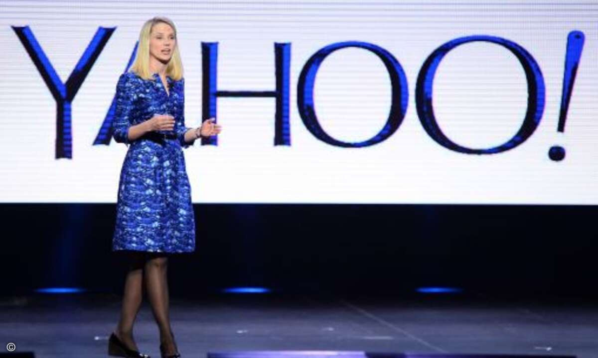 Platz 8 (24): Yahoo!-Chefin Marissa A. Mayer machte ihre Ankündigung war und kam mit 27.410.159 Dollar auf knapp ein Viertel (-24 Prozent) weniger als im Vorjahr. Dafür dürfte sie dieses Jahr gut für den Verkauf belohnt werden. (Foto: Yahoo)