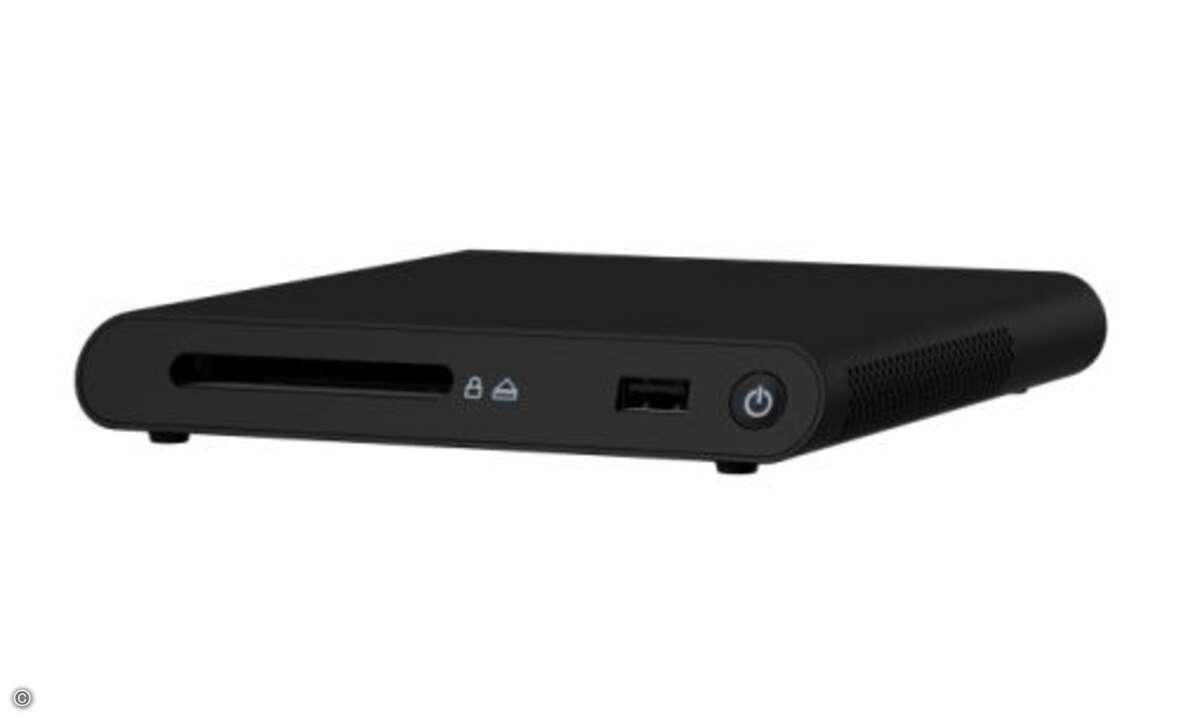 Das Dock erweitert die Anschlussmöglichkeiten (Foto: Intel)