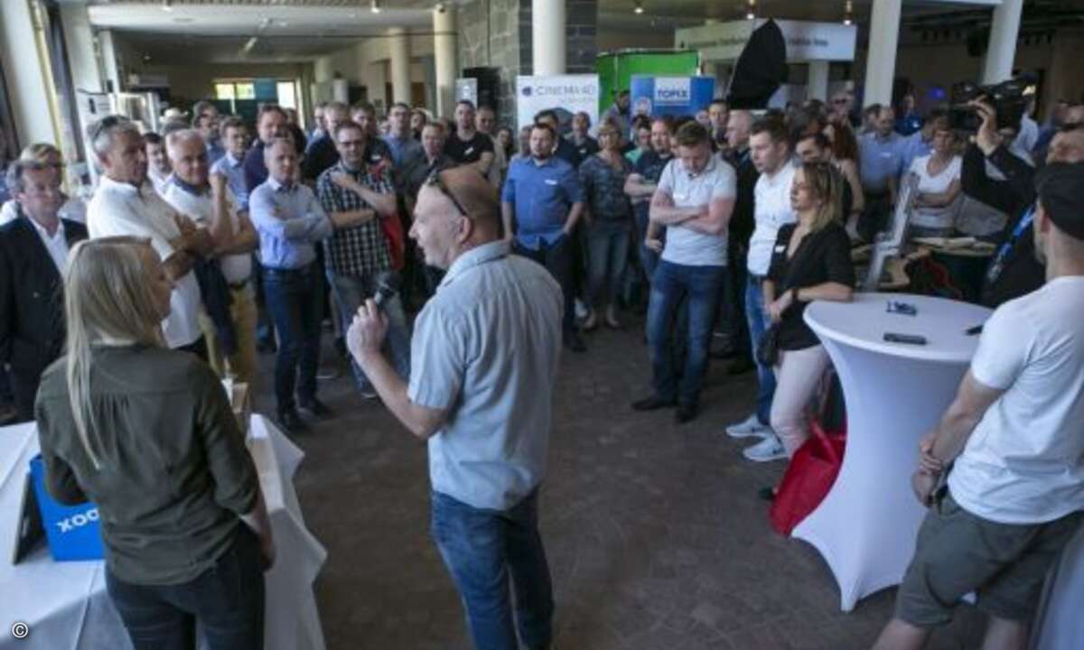 Am Ende der face2face Veranstaltung fand wie jedes Jahr eine Verlosung statt (Bild: Nona Arabuli)