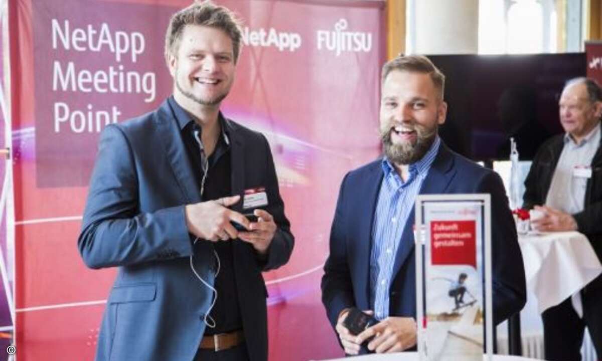 … nicht nur mit den Fujitsu-Experten, sondern auch mit Spezialisten von Herstellerpartnern wie NetApp (Foto: Fujitsu)