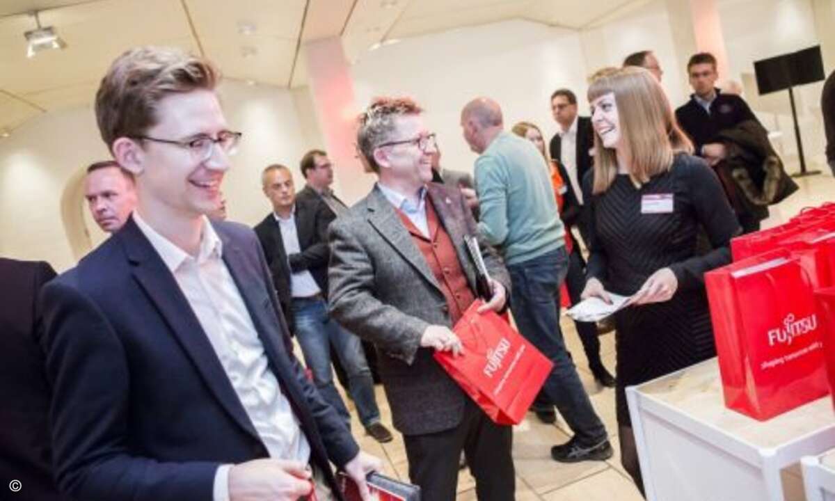 Die Stimmung war überall locker und entspannt (Foto: Fujitsu)