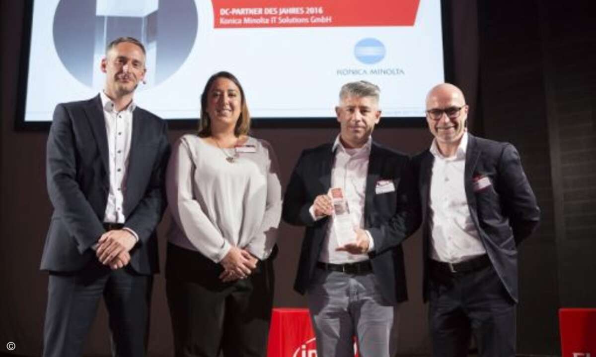 In Eichstätt wurde Konica Minolta IT Solutions als Datacenter-Partner des Jahres ausgezeichnet (Foto: Fujitsu)
