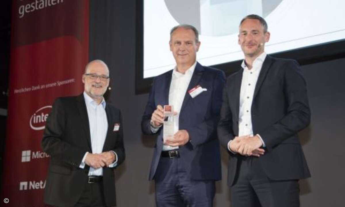 In Bingen gab es Newcomer-Awards für Sotec und ... (Foto: Fujitsu)