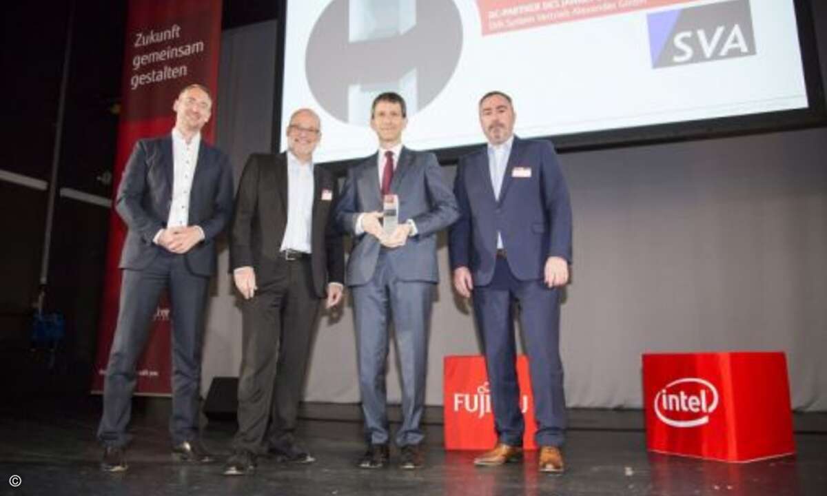 SVA System Vertrieb Alexander erhielt den Award als (überregionaler) Partner des Jahres (Foto: Fujitsu)