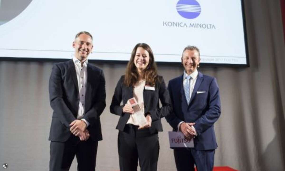 In Berlin erhielt Konica Minolta Business Solutions eine Award als Newcomer des Jahres (Foto: Fujitsu)