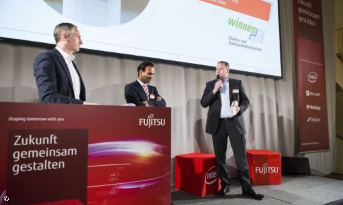 ... Winnen – Gesellschaft für Elektro- und Kommunikationstechnik als Botschafter des Jahres (Foto: Fujitsu)