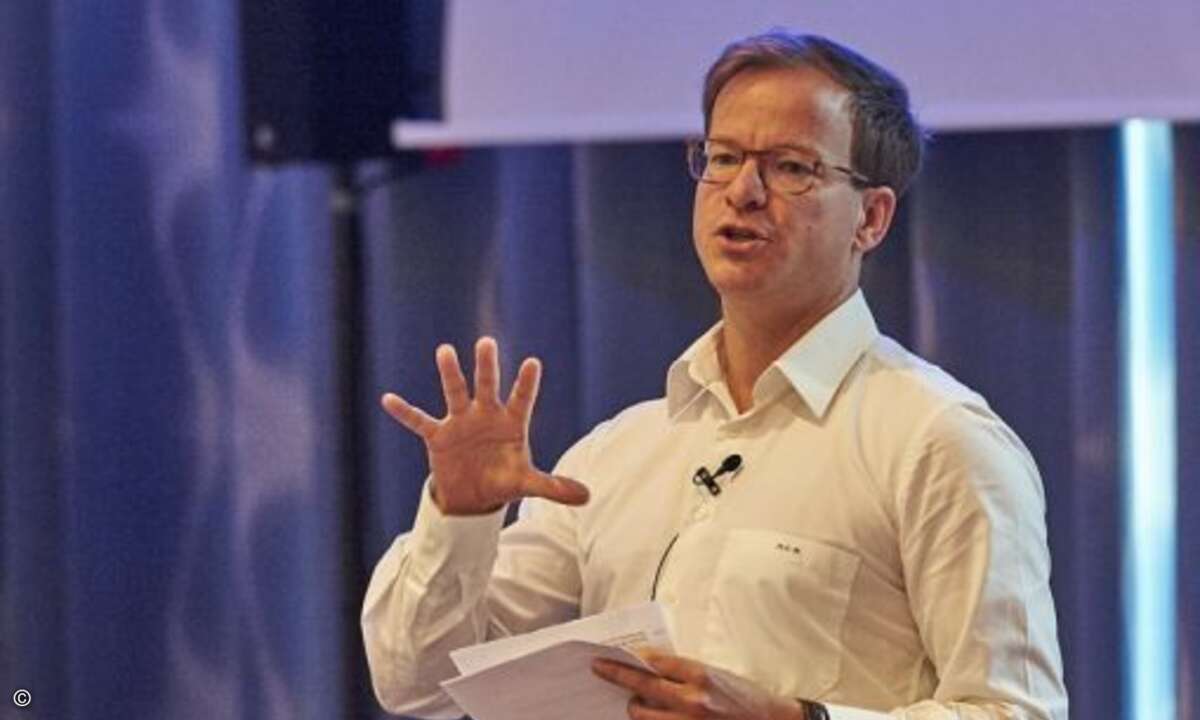 Gastredner Markus C. Müller bei seinem Vortrag (Foto: Trend Micro)