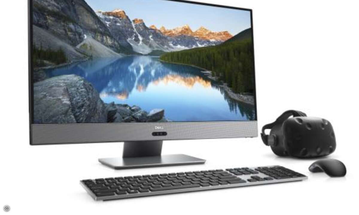 Die All-in-One-PCs »Inspiron 27 7000 AIO« und »Inspiron 24 5000 AIO« wurden als ästhetische VR- und Entertainment-System für zuhause konzipiert. (Bild: Dell)