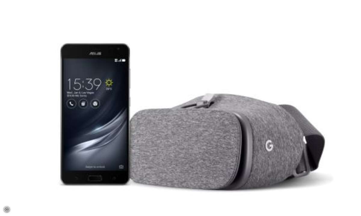Das neue Android-Smartphone »Asus ZenFone AR« mit drei Kameras unterstützt die Project Tango-Technologie. VR-Inhalte können über Googles Daydream-Plattform genutzt werden. (Bild: Asus)