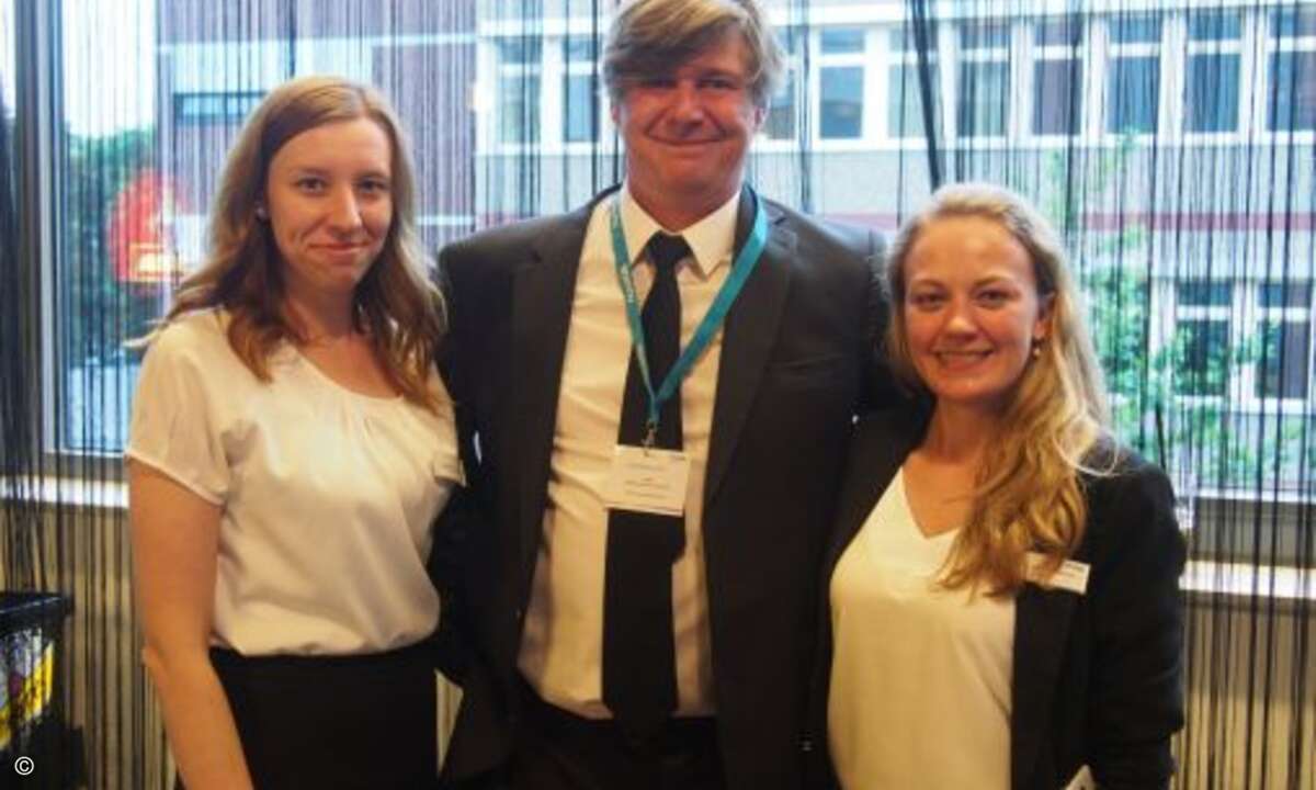 Justyna Ostrowska (Nuvias), Samba Schulte (CRN) und Rieke Bredehöft (Nuvias) (Bild: CRN)