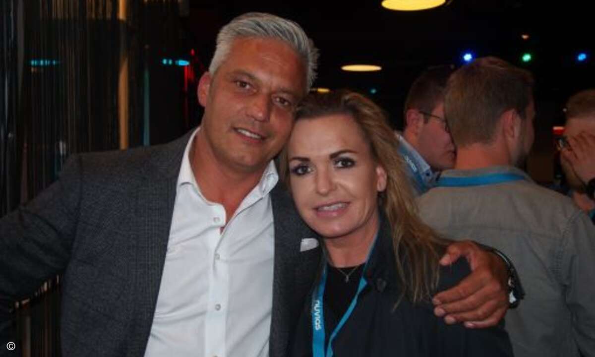 Marcel Künzenbach (Nuvias) und Carolin Schlüter (CRN) (Bild: CRN)