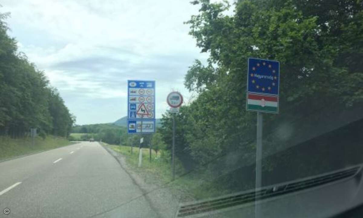 Kurz vor der Rückfahrt in die Slowakei ging es noch durch Ungarn... (Foto: Christian Martin)