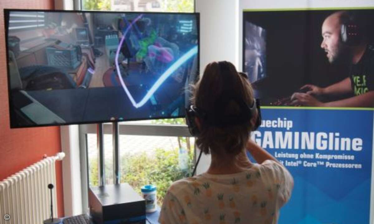 Die Jüngeren amüsierten sich in der Gaming-Zone... (Bild: CRN)