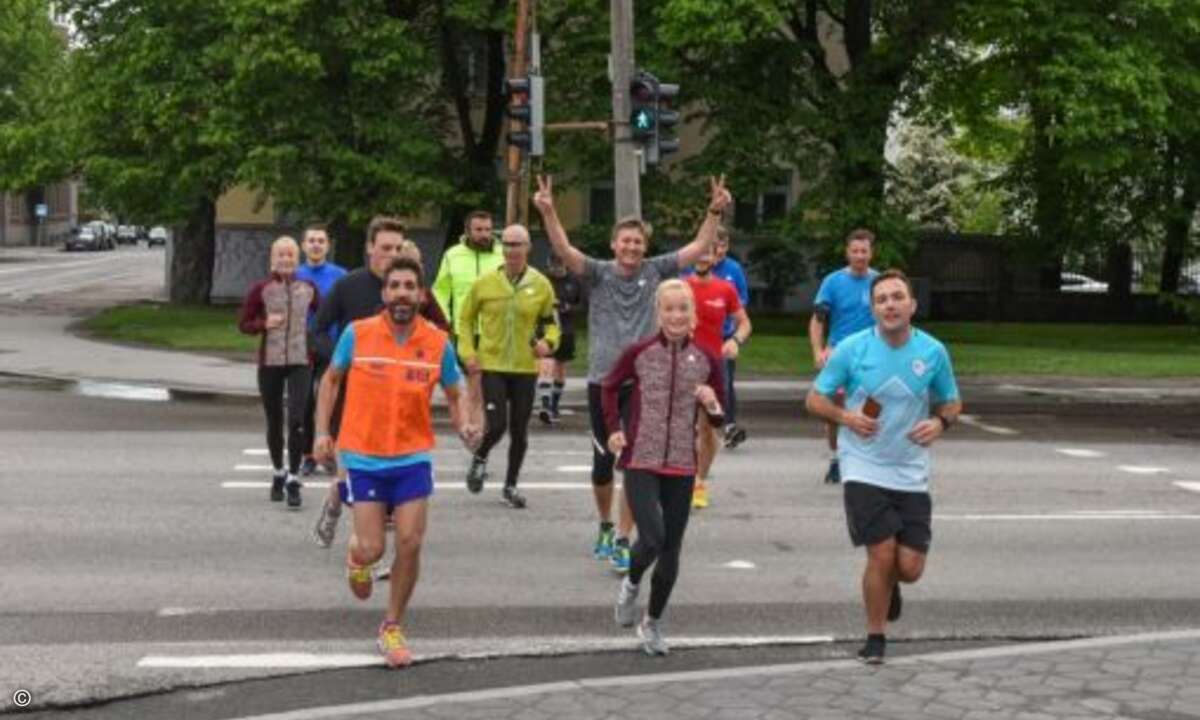 Morgendlicher Power Run für die sportlichen Frühaufsteher (Foto: NetApp)