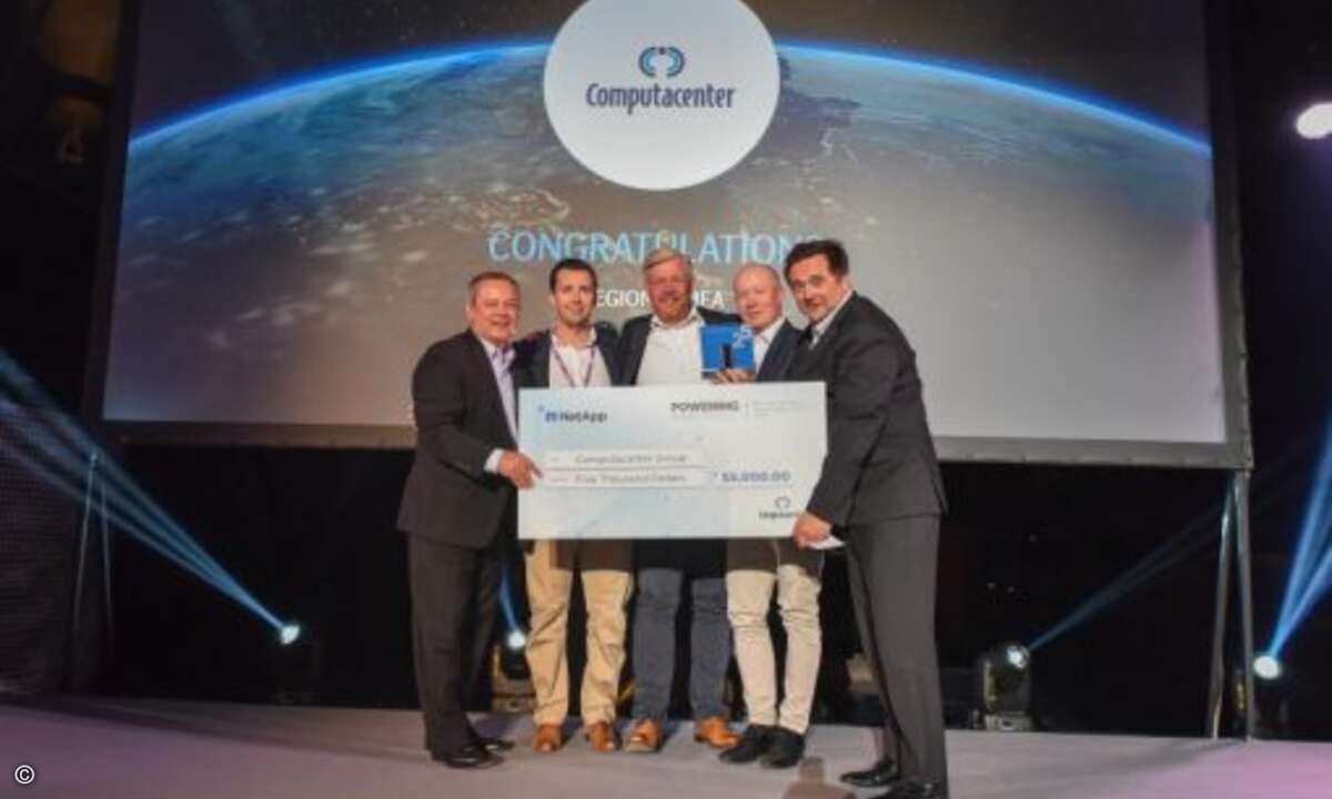 Die Auszeichnung als »Flex Pod Partner des Jahres« ging an Computacenter (Foto: NetApp)