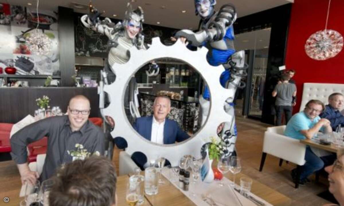 …die den passenden Rahmen für das eine oder andere nette Partnerfoto lieferten (Foto: Eset)