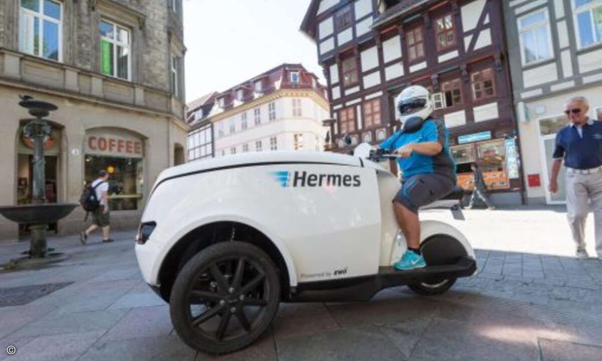 Auch in verkehrsberuhigten Innenstadtbereichen ist der Einsatz des TRIPL möglich (Foto: Hermes)