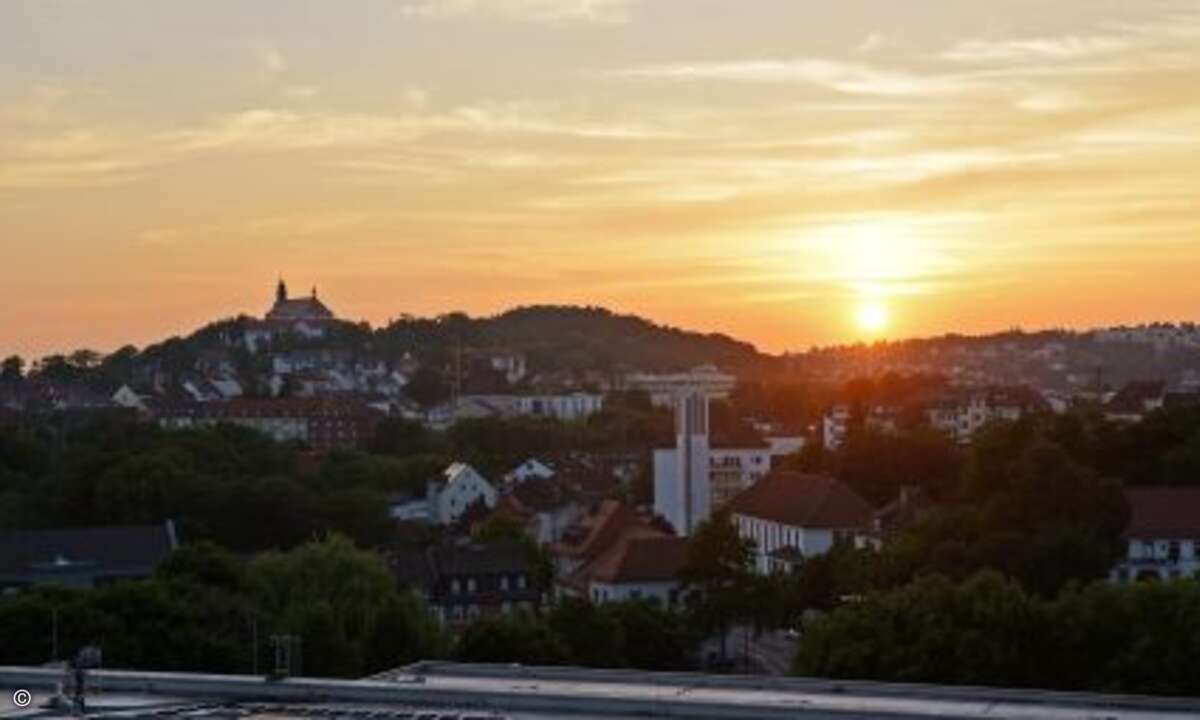 Während draußen die Sonne über Fulda untergeht... (Foto: Compass Gruppe)