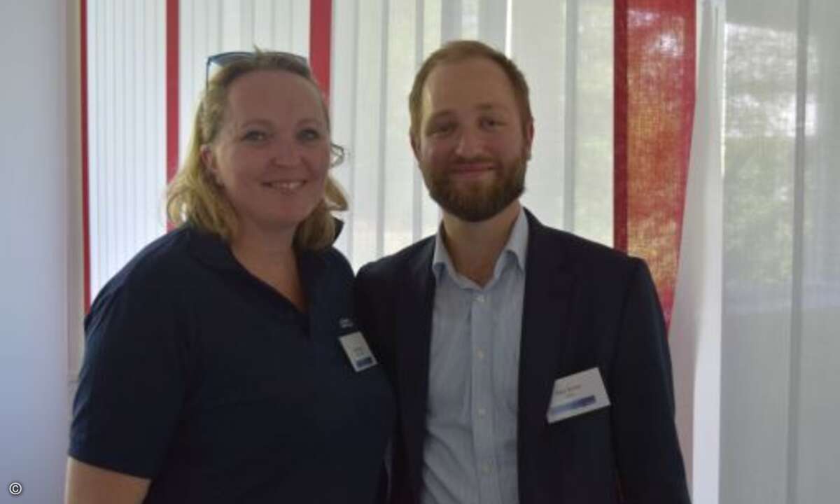 Nicola Green von Datto zusammen mit CRN-Redakteur Peter Tischer (Foto: CRN)