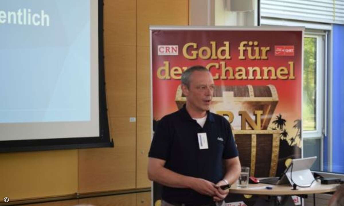 Klaus Kahle von Datto betonte, wie wichtig Business Continuity für MSPs und ihre Kunden sind (Foto: CRN)