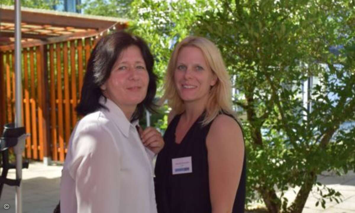 Die beiden bezaubernden Organisatorinnen der Solution Days: Ute Beyer und Natascha Schönemann (beide CRN) (Foto: CRN)