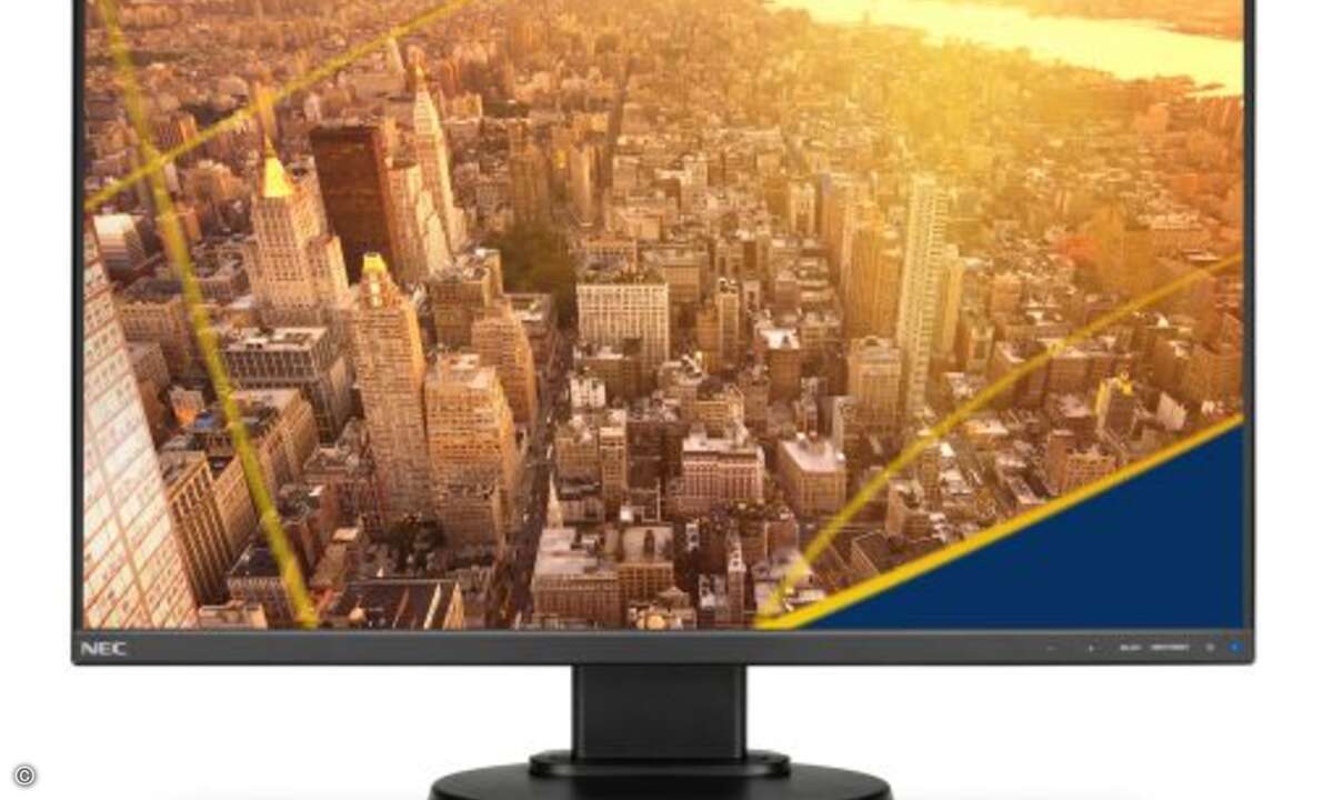Ergonomisches Kraftpaket fürs Büro:
Der NEC 24-Zoll-Monitor »MultiSync E241N« mit ultraschmalem Rahmen bietet höchste Büroproduktivität, Leistungsfähigkeit und Qualität in modernem Design. Die umfassende Höhenverstellbarkeit (110 mm), Schwenk-, Nei