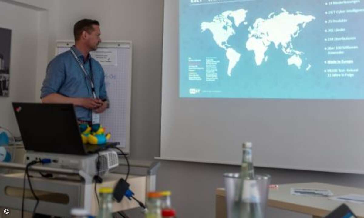 René Claus, Business Development Manager MSP bei Eset, berichtete über automatisierte Security Services (Foto: CRN)