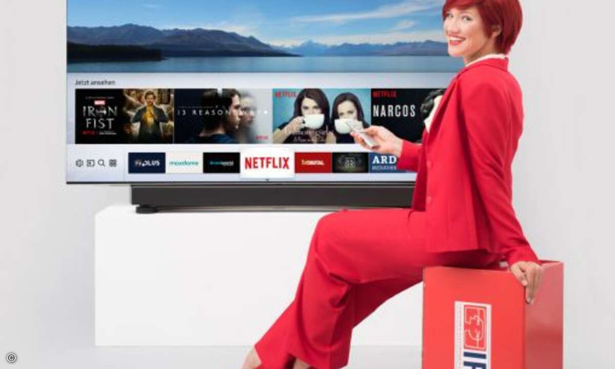 QLEDTV8C und All-in-One MS6500 Soundbar von Samsung (Foto: Messe Berlin)