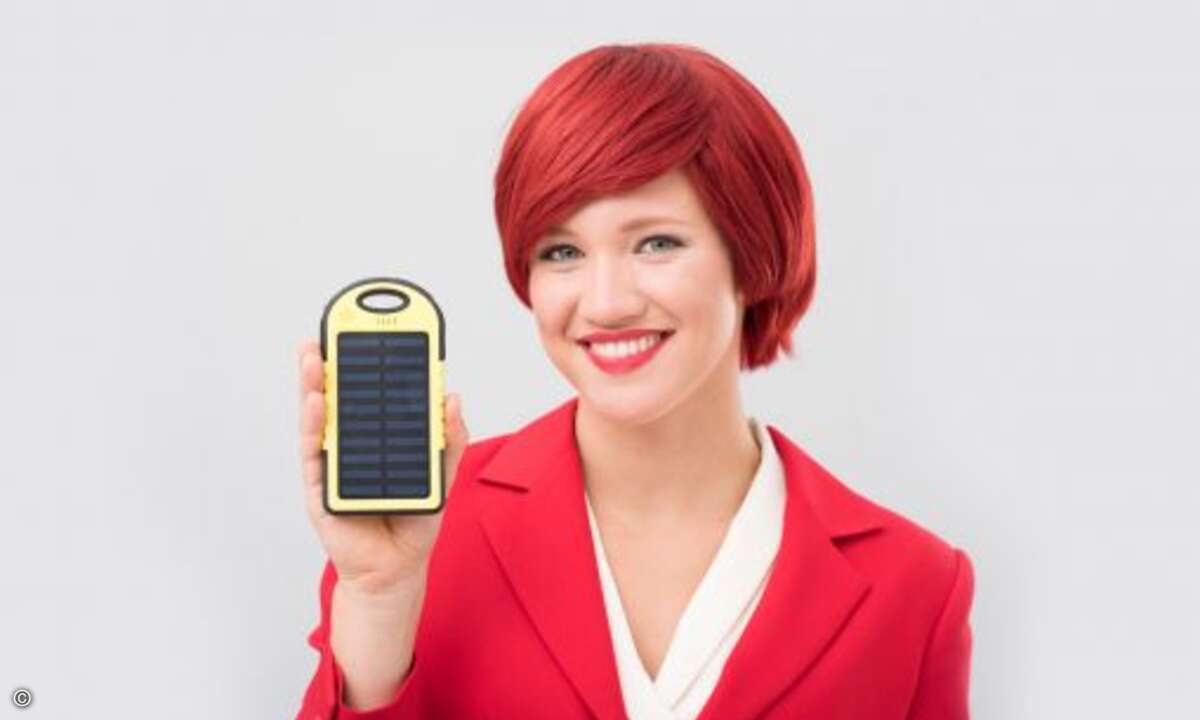 Solar Powerbank von Camelion Batterien (Foto: Messe Berlin)