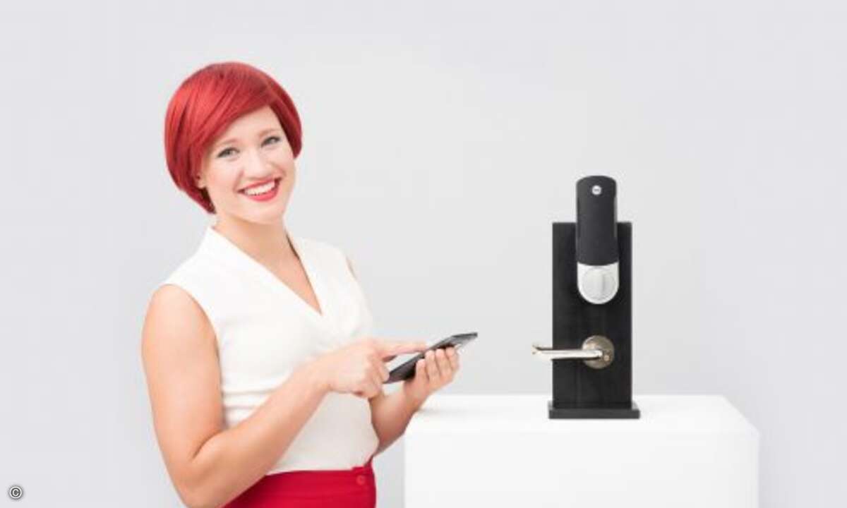 Yale ENTR S Smart Living smartes Tuerschloss von Assa Abloy (Foto: Messe Berlin)